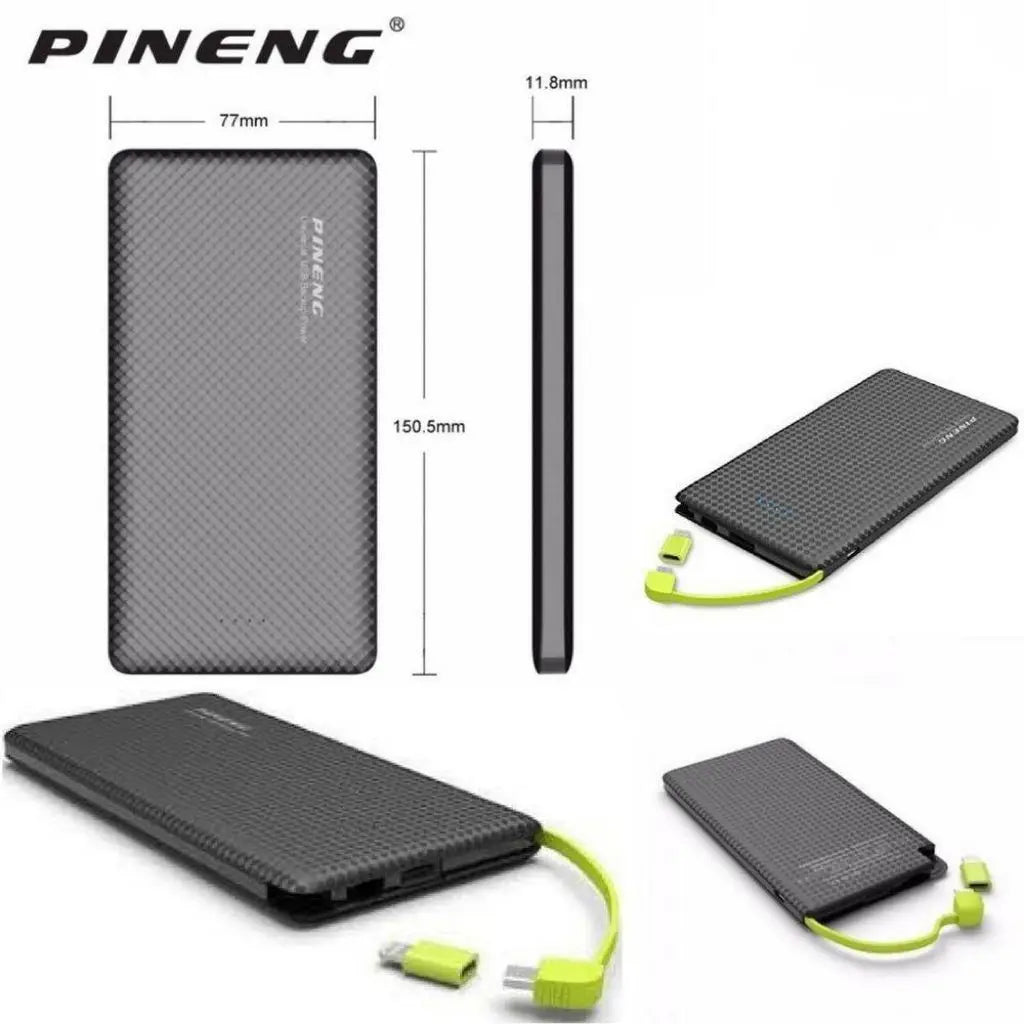 b- Pineng 10,000mAh Portable Power Bank Charger