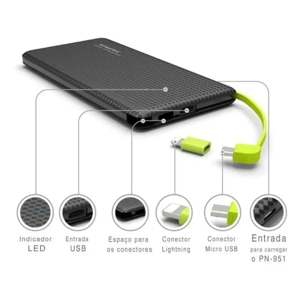 b- Pineng 10,000mAh Portable Power Bank Charger