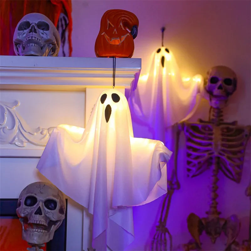 Decor- LED Glow Ghost Party Halloween Decoration for Home Indoor Outdoor