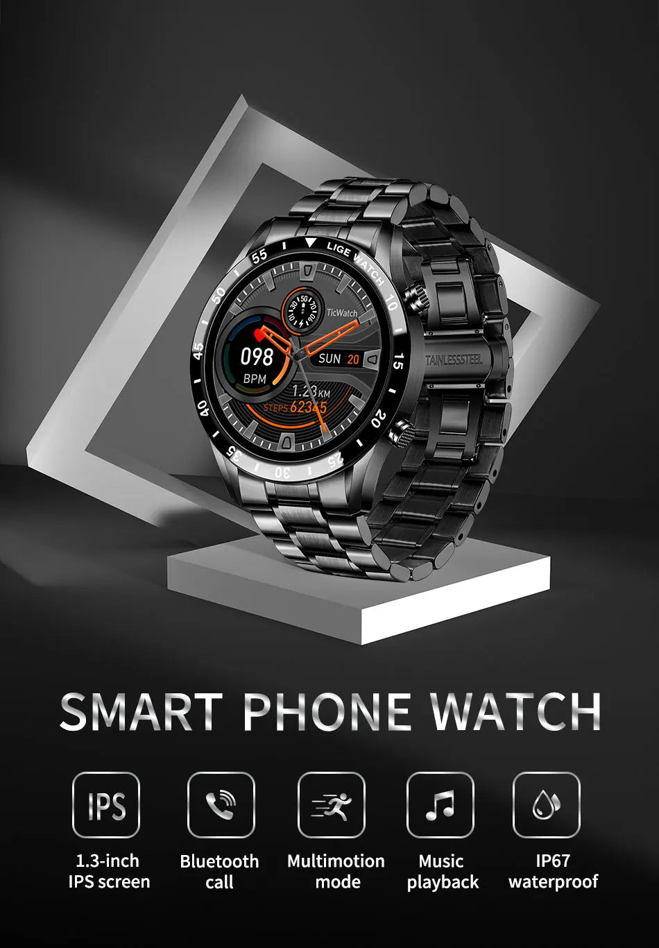 A- Smart Watch Men