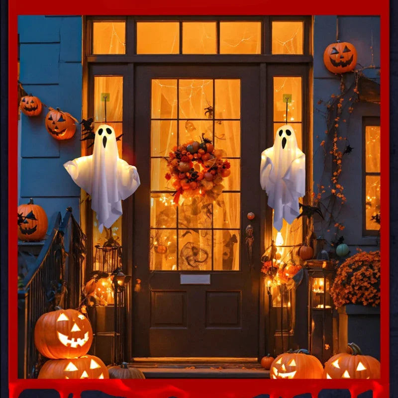 Decor- LED Glow Ghost Party Halloween Decoration for Home Indoor Outdoor