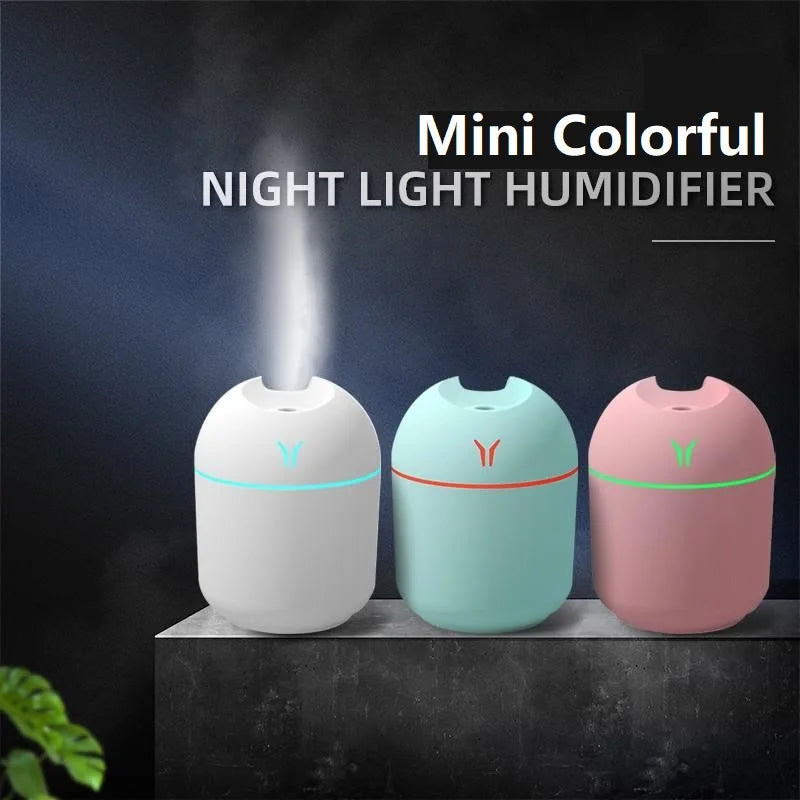 Mini Air Humidifier & Essential Oil Diffuser -250ML USB