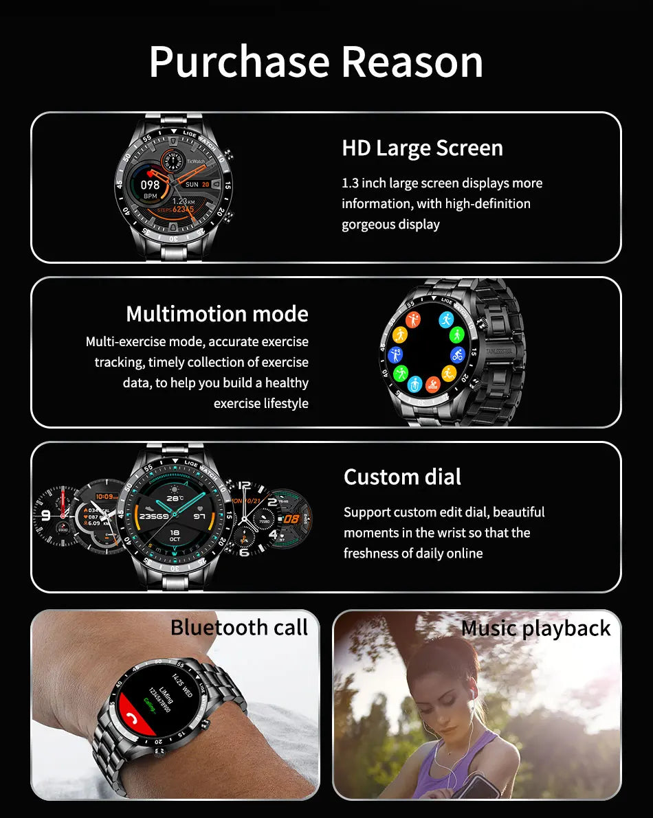 A- Smart Watch Men