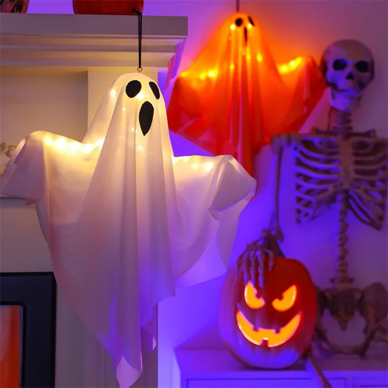 Decor- LED Glow Ghost Party Halloween Decoration for Home Indoor Outdoor