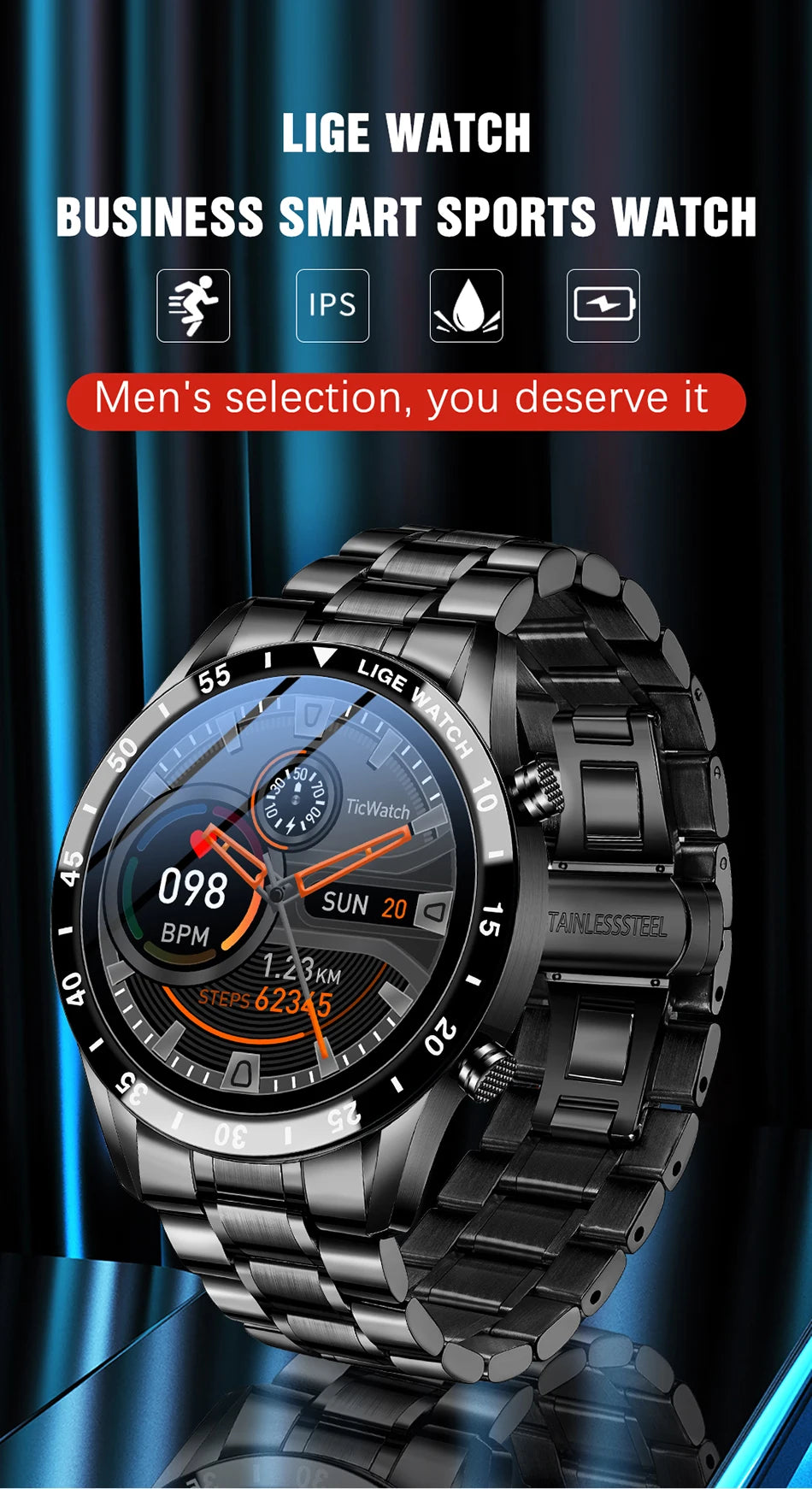 A- Smart Watch Men