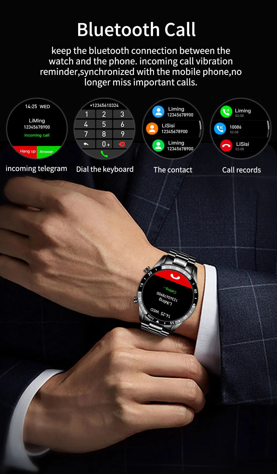 A- Smart Watch Men