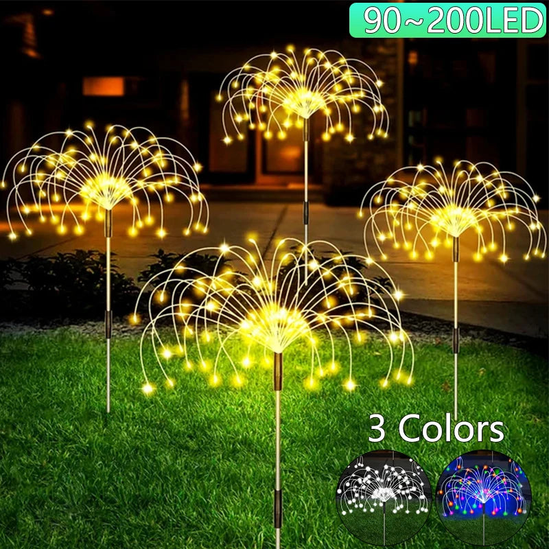 Decor- LED Waterproof Outdoor Firework Solar Lights