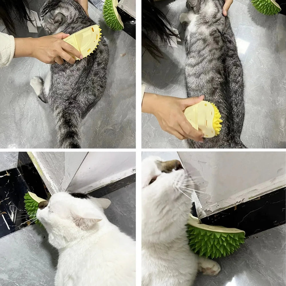 pet- Massager and scratcher for cats.