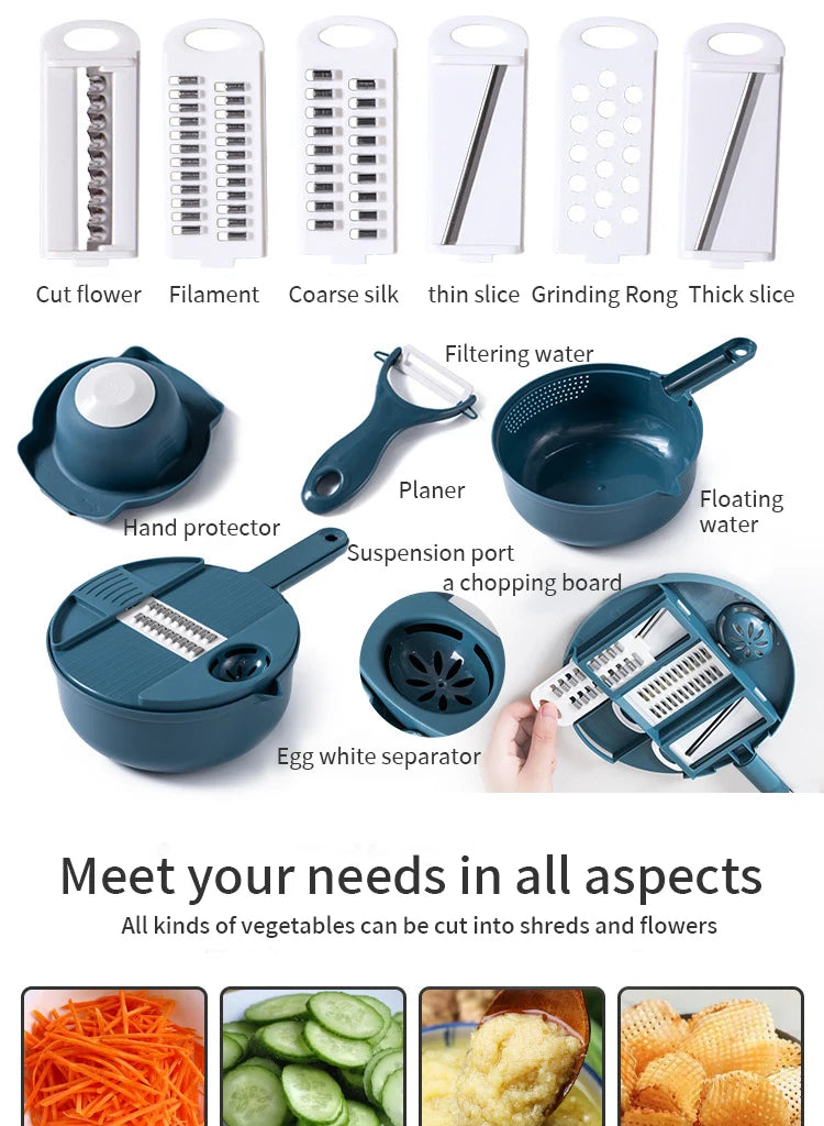 Multifunctional Kitchen Salad Utensils